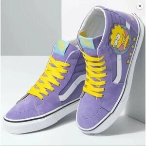 The Simpsons X Vans SK8 HI Lisa 4 Prez Kids Size 3.0 EUC with‎ Box
